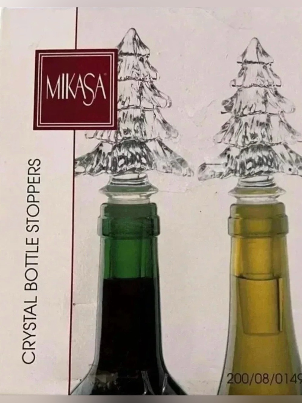 Mikasa Wine Bottle Stopper Set Fine Crystal Tree
Shaped Boxed Holiday Classics - Picture 5 of 10